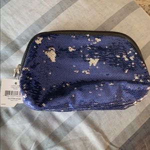 Glitter makeup bag